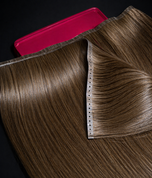 Mechones RAW Genius Weft 40cm | Color #4 Chocolate