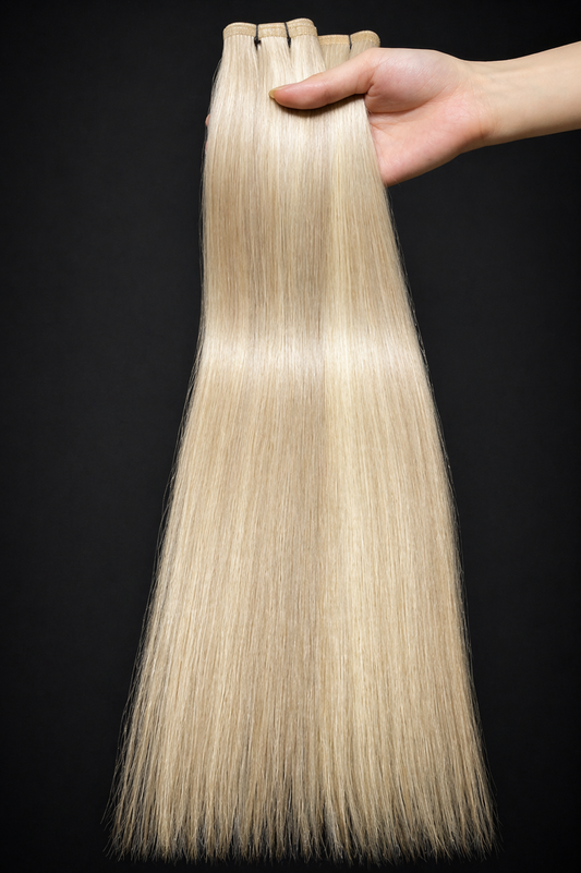 Mechones Flat Weft de Cabello Virgen Vietnamita 50cm